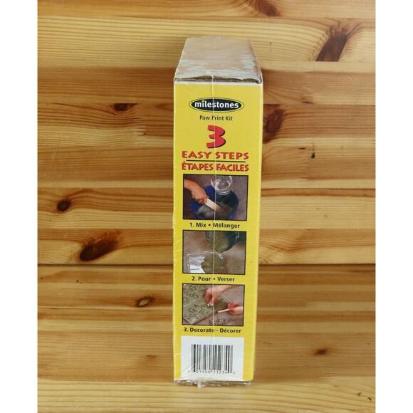 New Milestones Paw Print Kit Stonecraft Memory In A 8” Stepping Stone Arts Craft - Picture 2 of 3